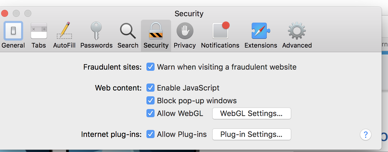 enable citrix plugin in safari