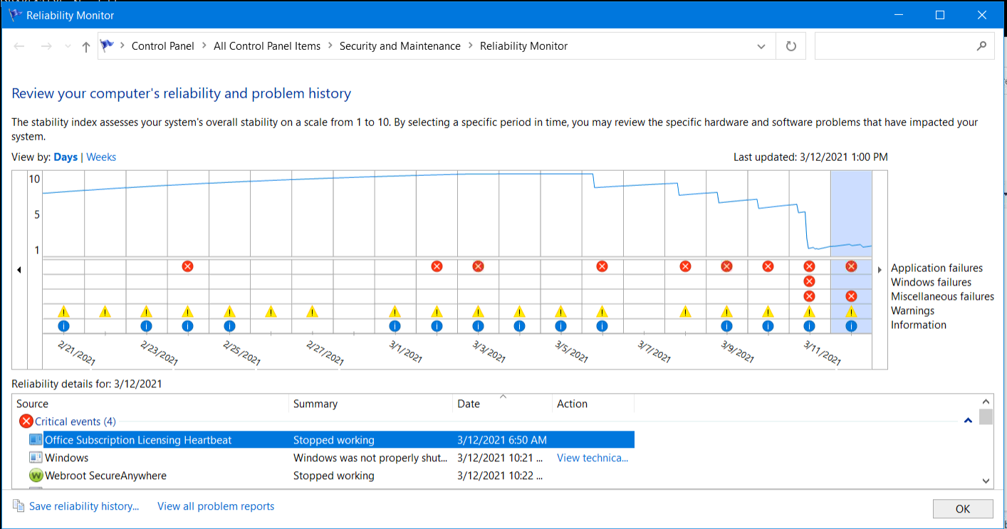 Blue Screen Fix caused by Windows Update KB5000802 Ticket System