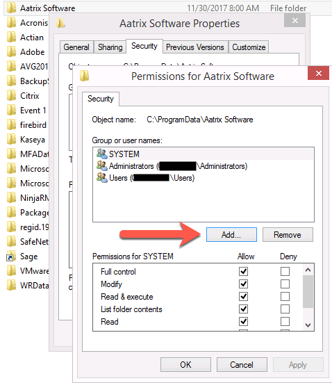 windows folder permissions report